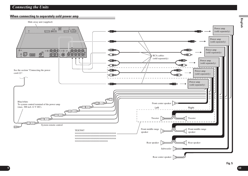 Connecting the units | Pioneer AVH-P7850DVD User Manual | Page 6 / 11