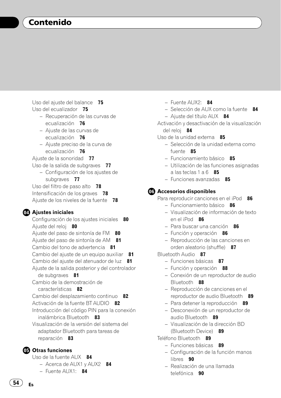 Pioneer DEH-P4050UB User Manual | Page 54 / 167