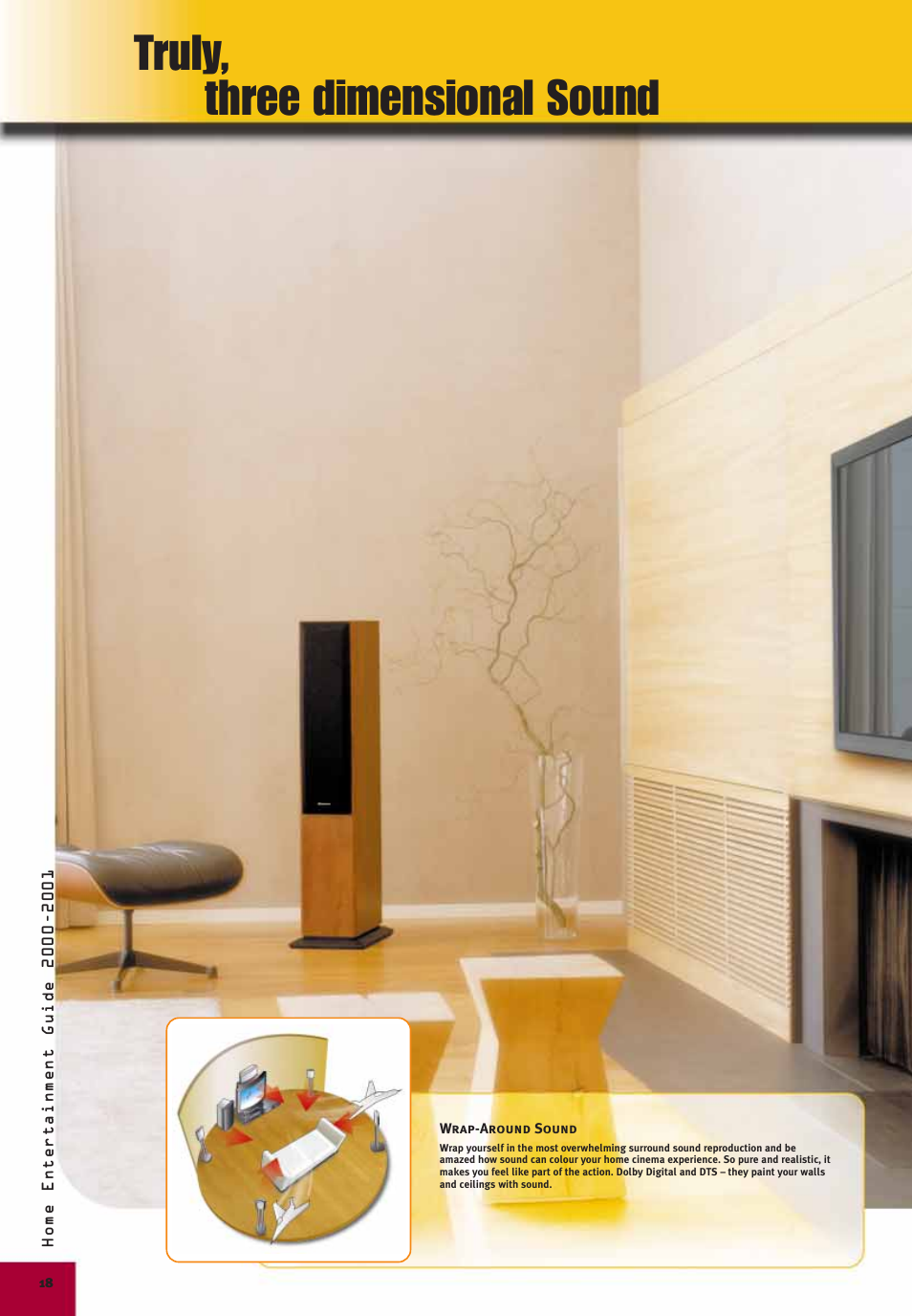 Truly, three dimensional sound | Pioneer Digital Home Cinema System User Manual | Page 18 / 21