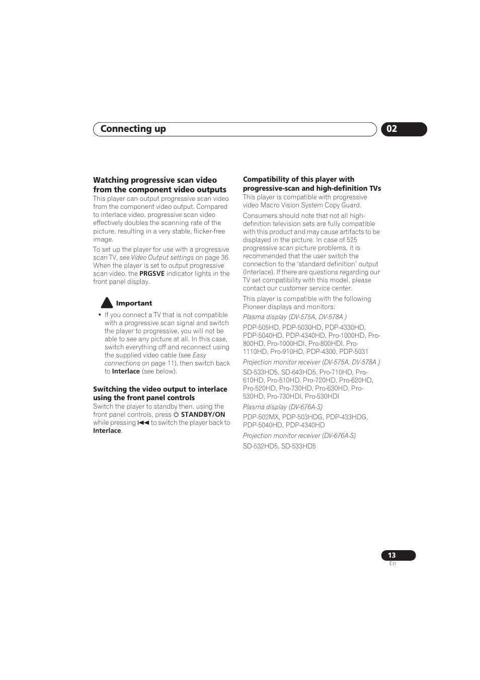Connecting up 02 | Pioneer DV-575A User Manual | Page 13 / 56
