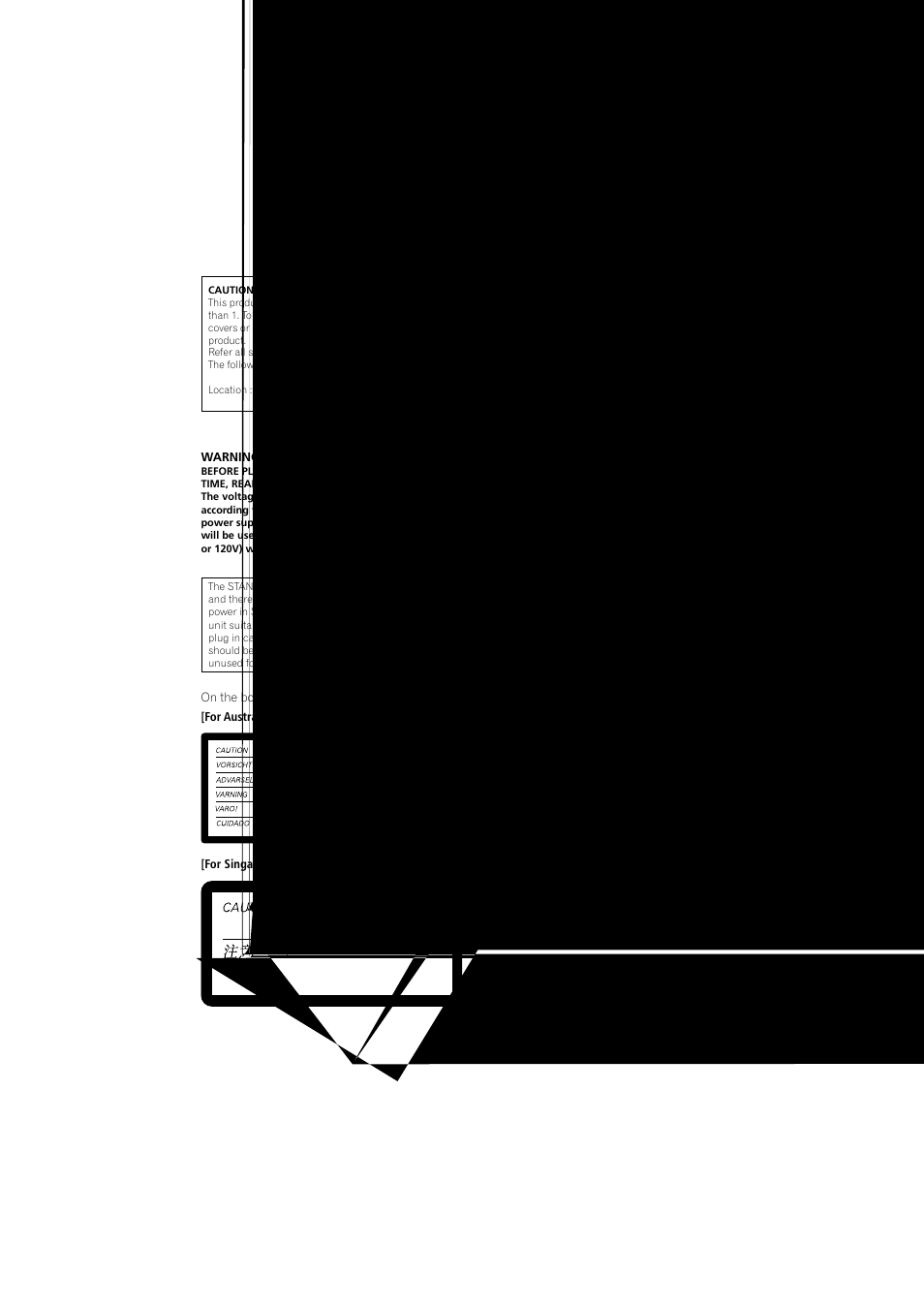 Class 1 laser product | Pioneer DV-575A User Manual | Page 4 / 56