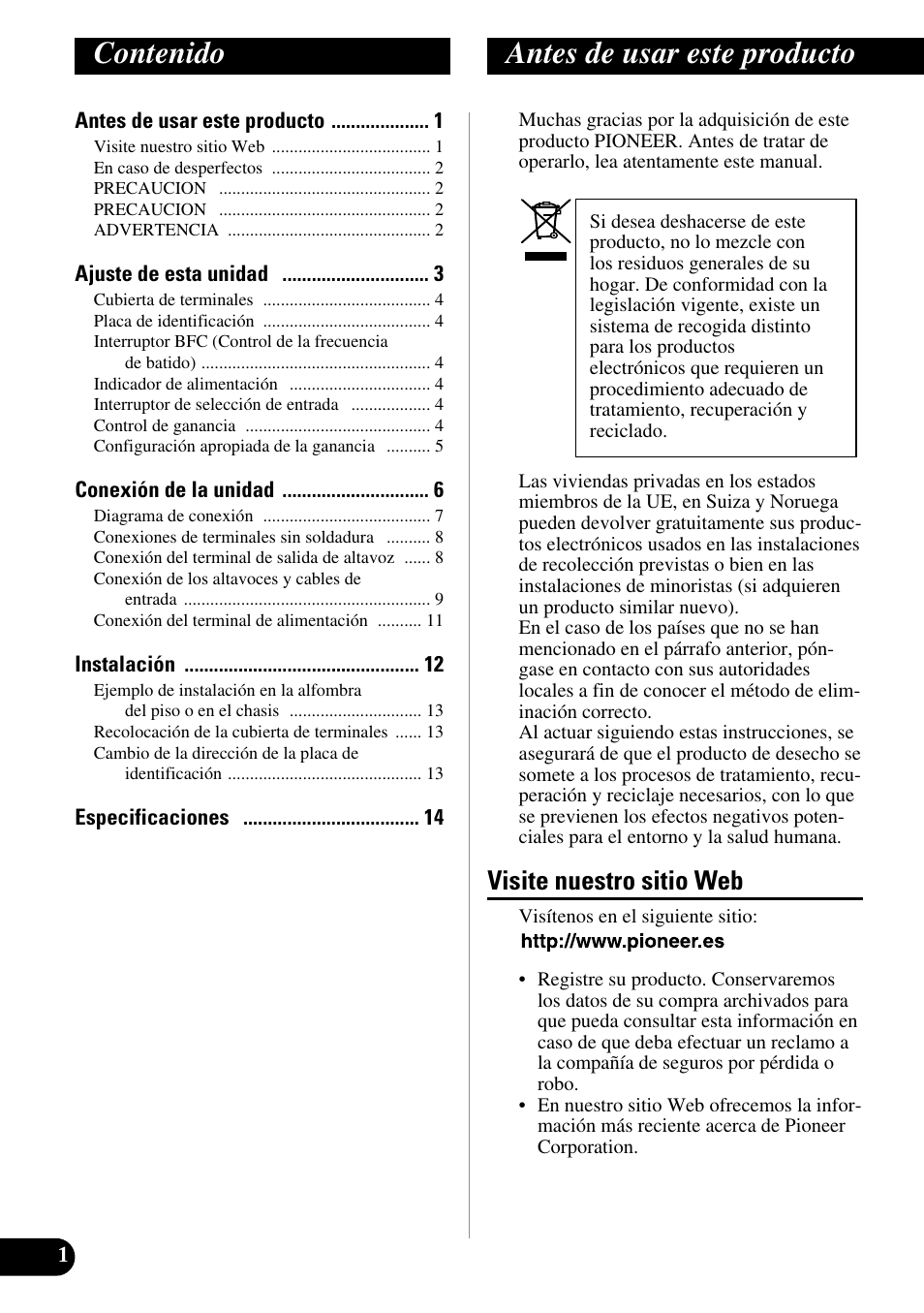 Pioneer PRS-A900 User Manual | Page 16 / 100