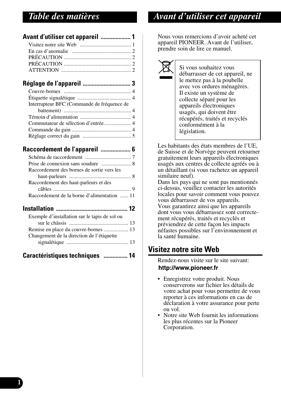 Pioneer PRS-A900 User Manual | Page 44 / 100