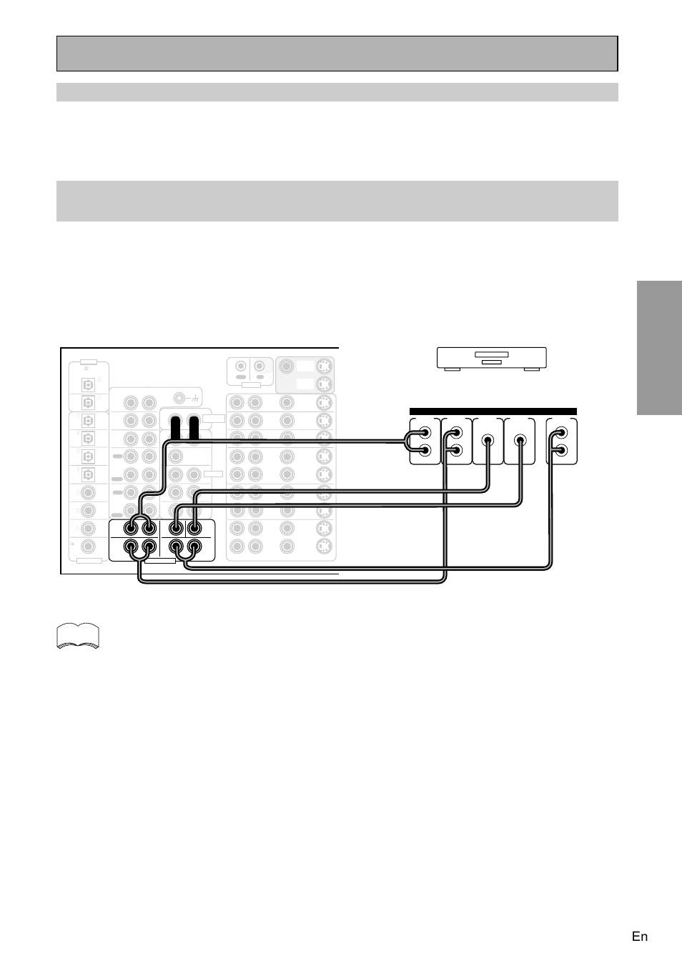 Cassette deck placement, Connecting to the multi channel analog inputs, Dvd-a or super audio cd compatible player) | Prep ara tion prep ara tion, Connecting your equipment | Pioneer VSA-AX10 User Manual | Page 23 / 104