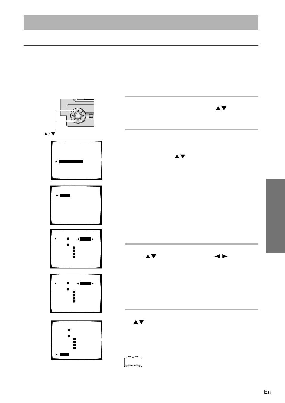 Channel delay, Surround setup, Setting up for surround sound | 5˜∞ buttons, The setup possibilities appear on your tv | Pioneer VSA-AX10 User Manual | Page 41 / 104