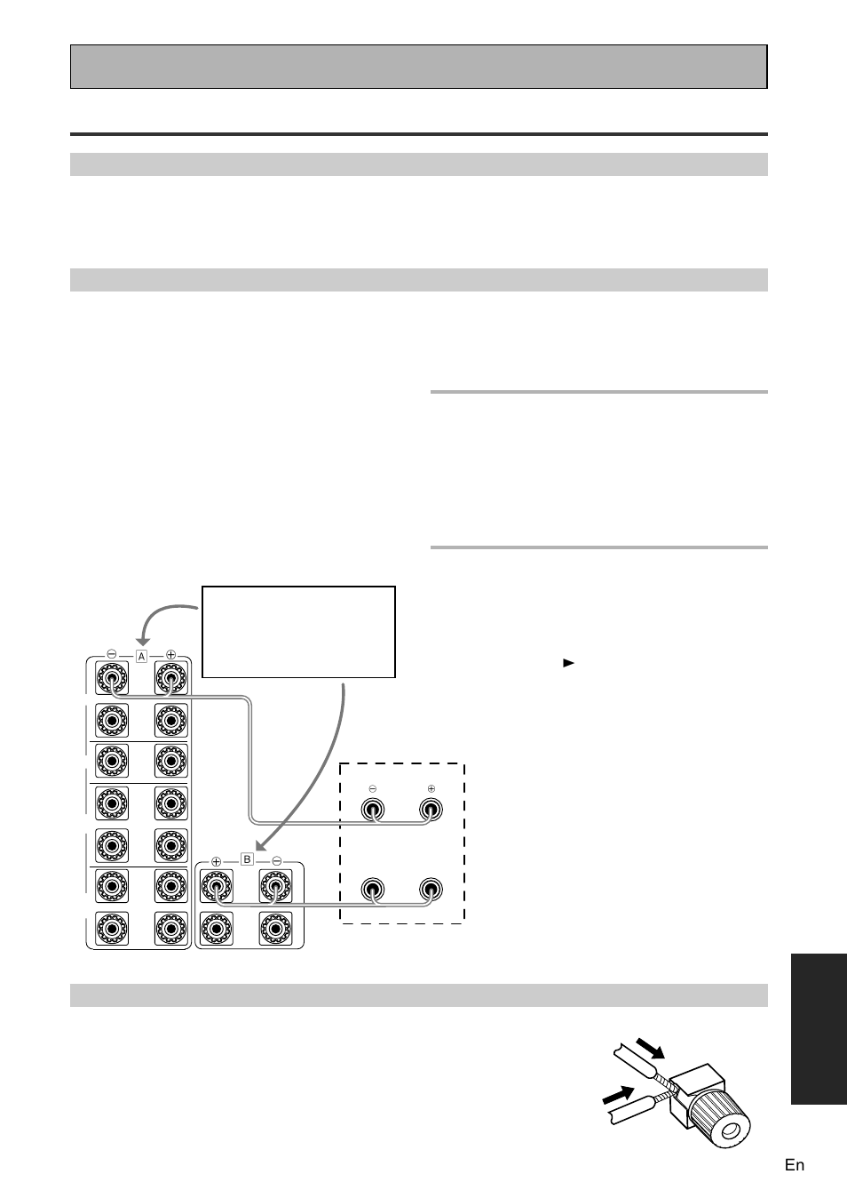 Speaker system b setup, Stereo playback in another room, Exper t | Bi-amping the front speakers, Using other functions, Caution | Pioneer VSA-AX10 User Manual | Page 67 / 104