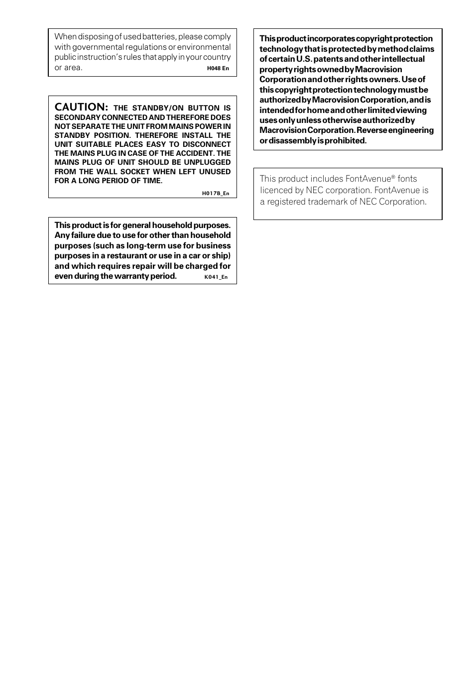 Caution | Pioneer DV-400-S User Manual | Page 3 / 60