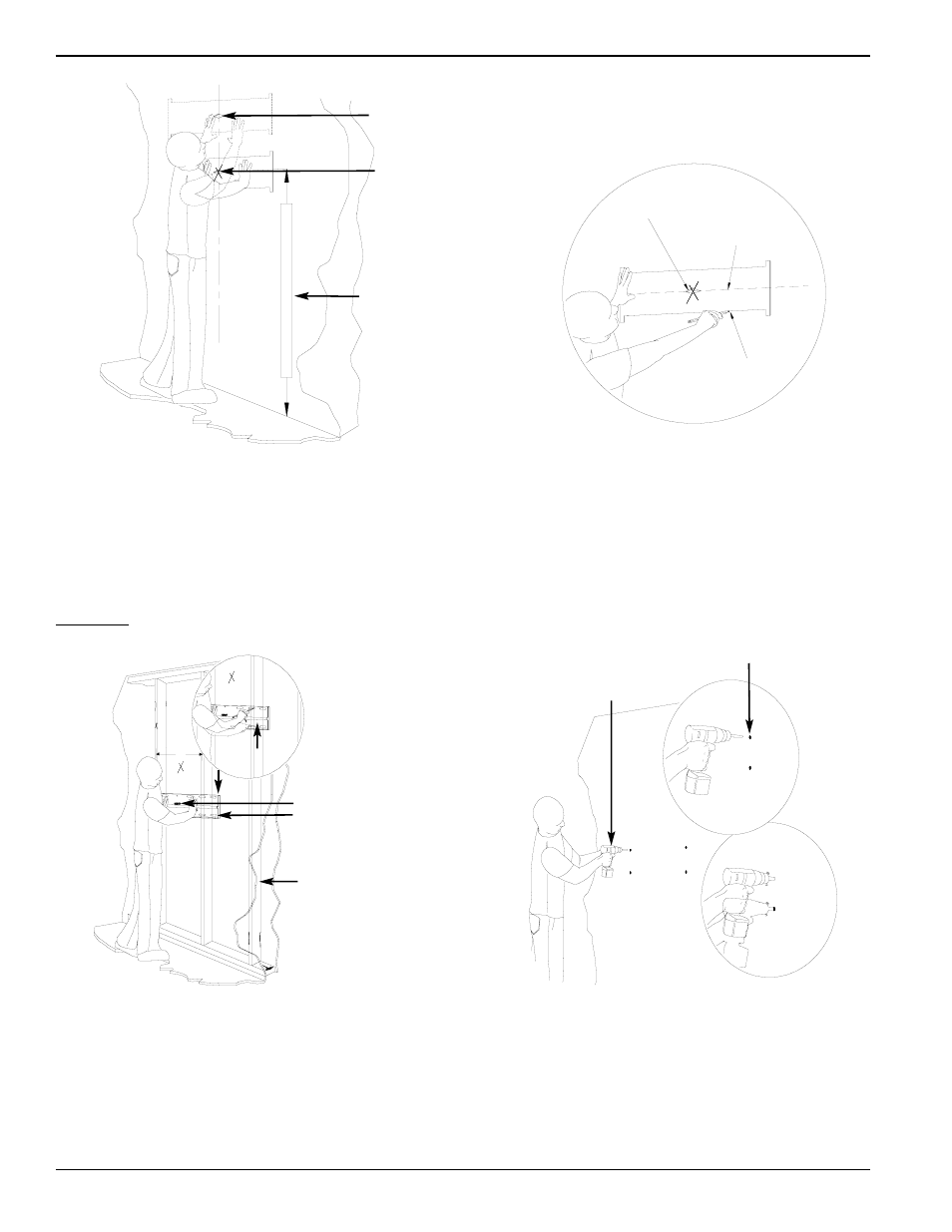 Marking the wall, Marking the bottom mounting points, Figure 8 figure 7 | Pioneer PWM-T210 User Manual | Page 7 / 11