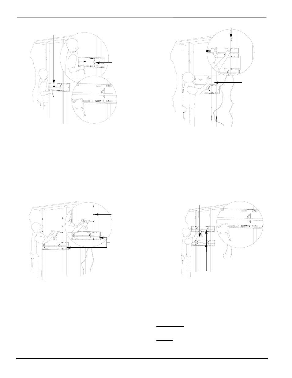 Securing the lower wall plate, Securing the upper wall plate | Pioneer PWM-T210 User Manual | Page 8 / 11