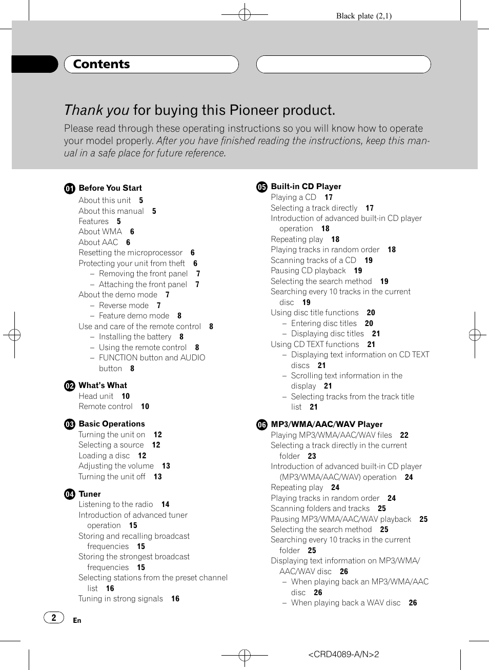 Pioneer SUPER TUNER III D DEH-P8850MP User Manual | Page 2 / 164