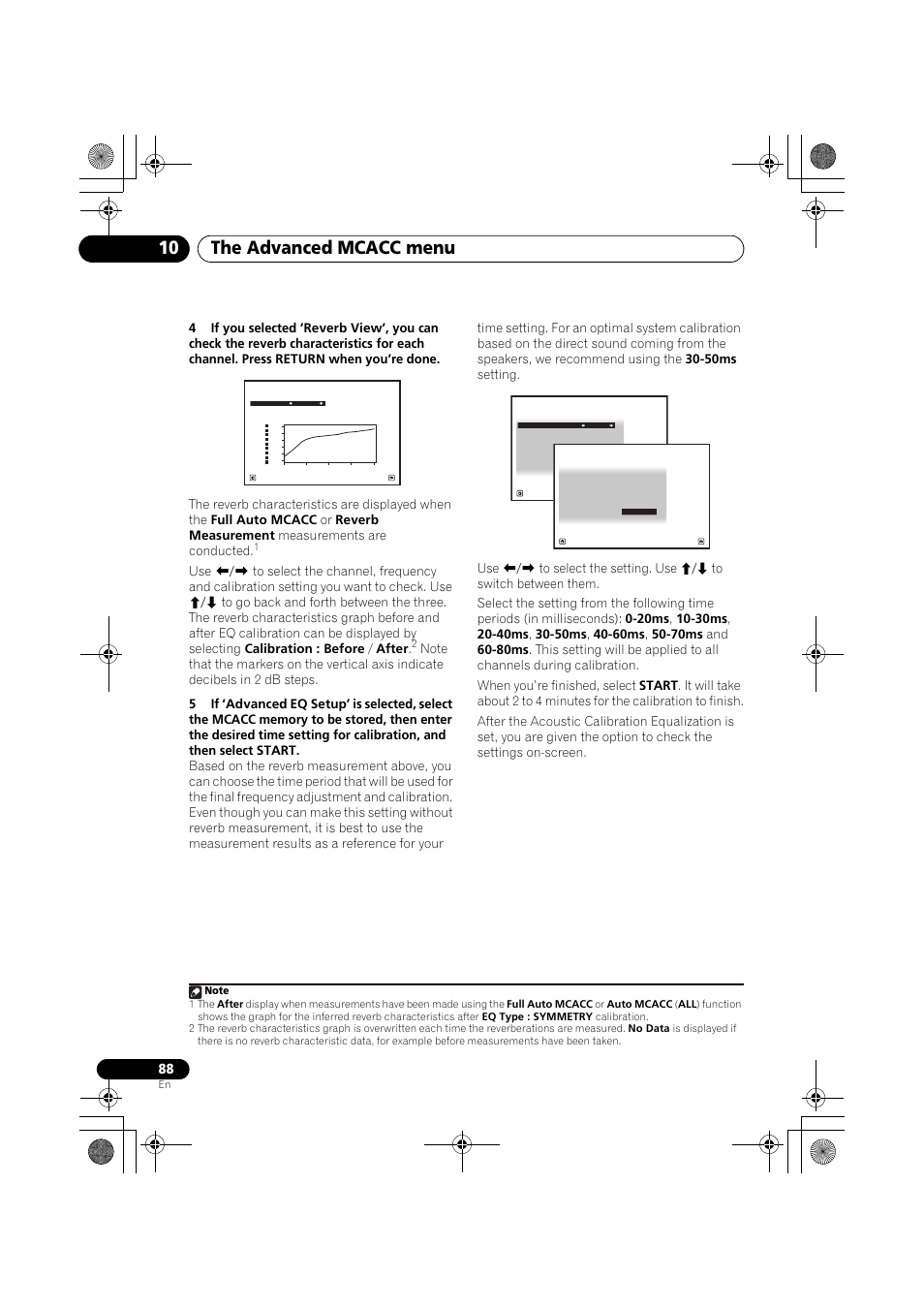 The advanced mcacc menu 10 | Pioneer VSX-919AH-K User Manual | Page 88 / 128