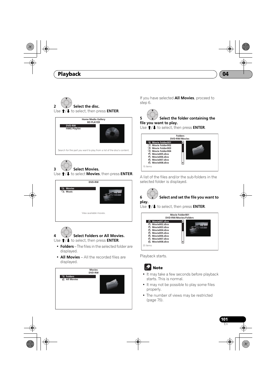 Playback 04 | Pioneer SX-LX03 User Manual | Page 101 / 132