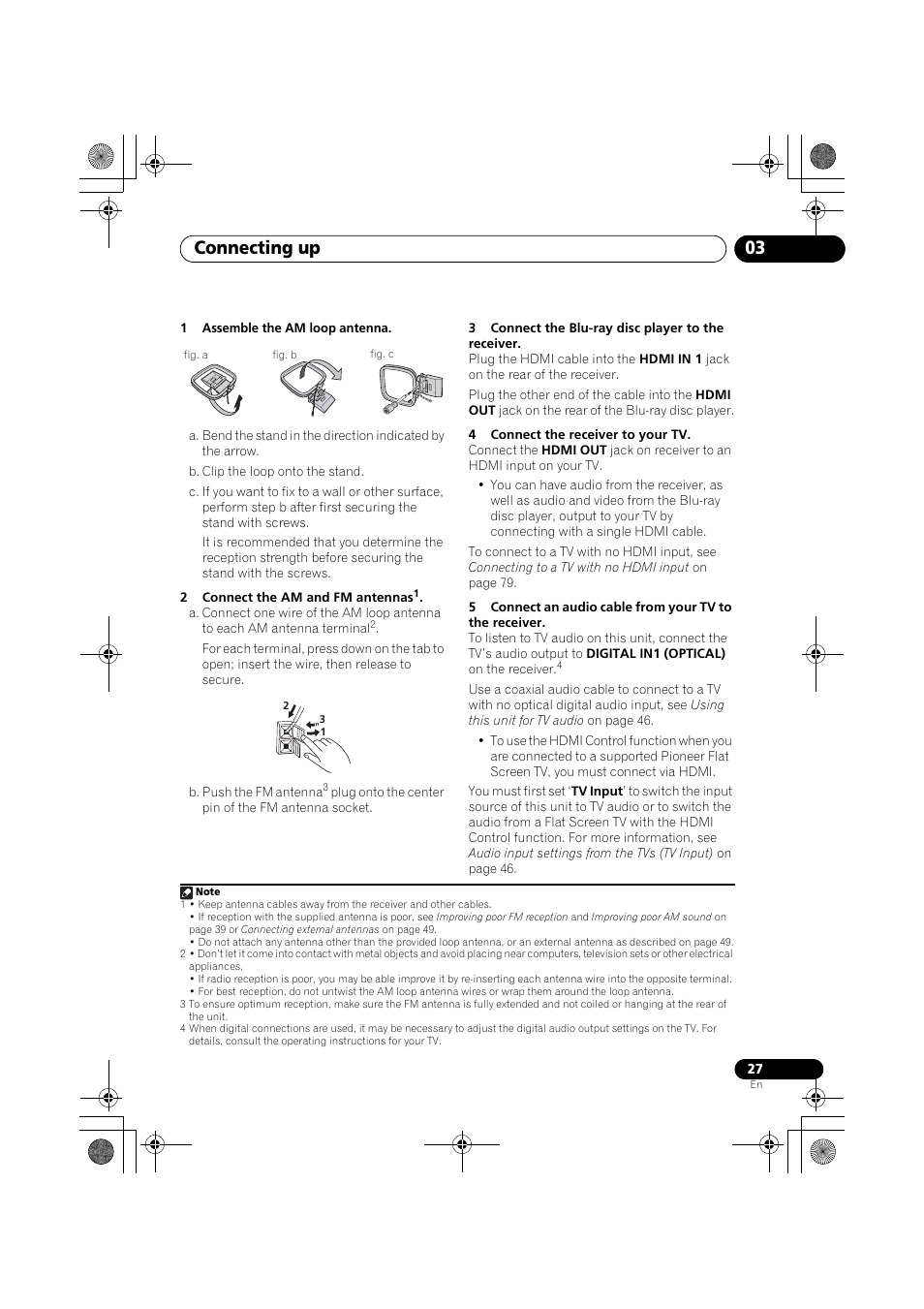 Connecting up 03 | Pioneer SX-LX03 User Manual | Page 27 / 132