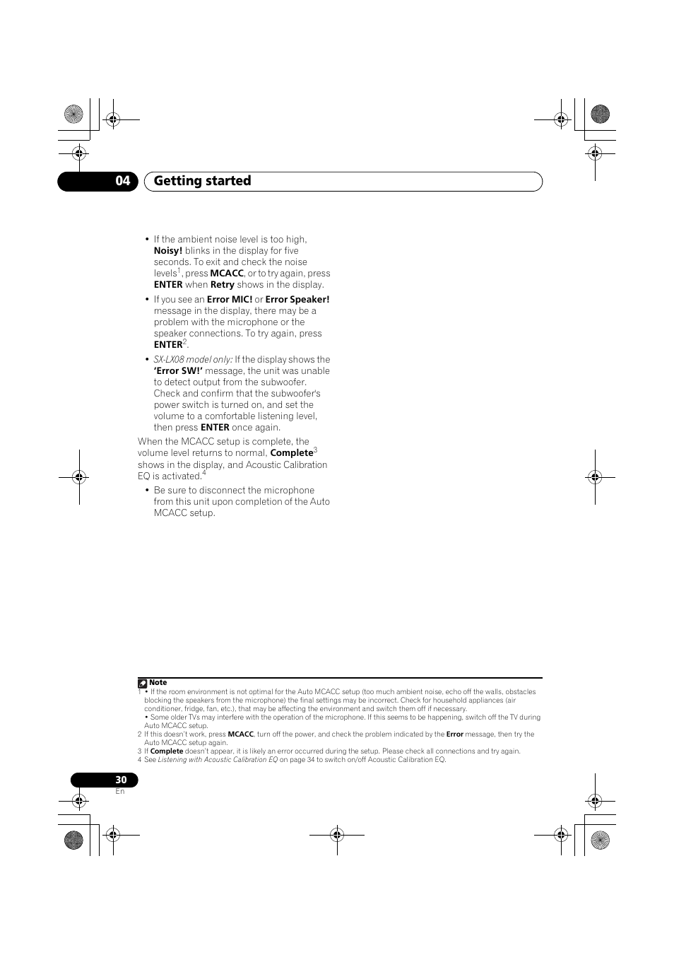 Getting started 04 | Pioneer SX-LX03 User Manual | Page 30 / 132