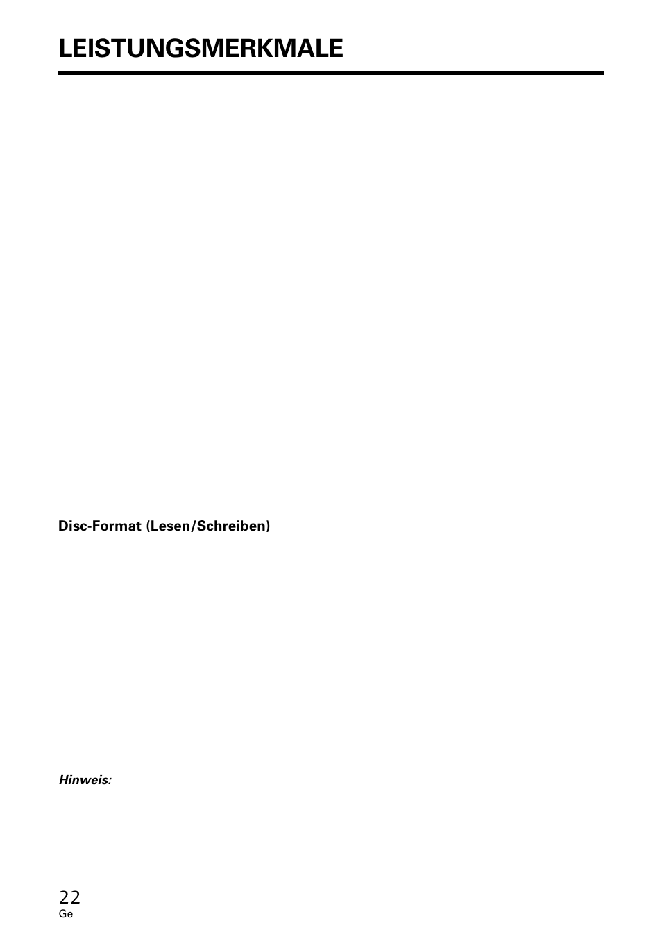 Leistungsmerkmale | Pioneer DVR-A06U User Manual | Page 22 / 60