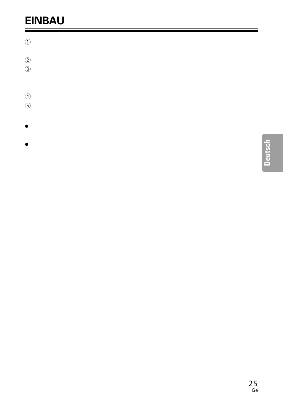Einbau, Deutsch | Pioneer DVR-A06U User Manual | Page 25 / 60