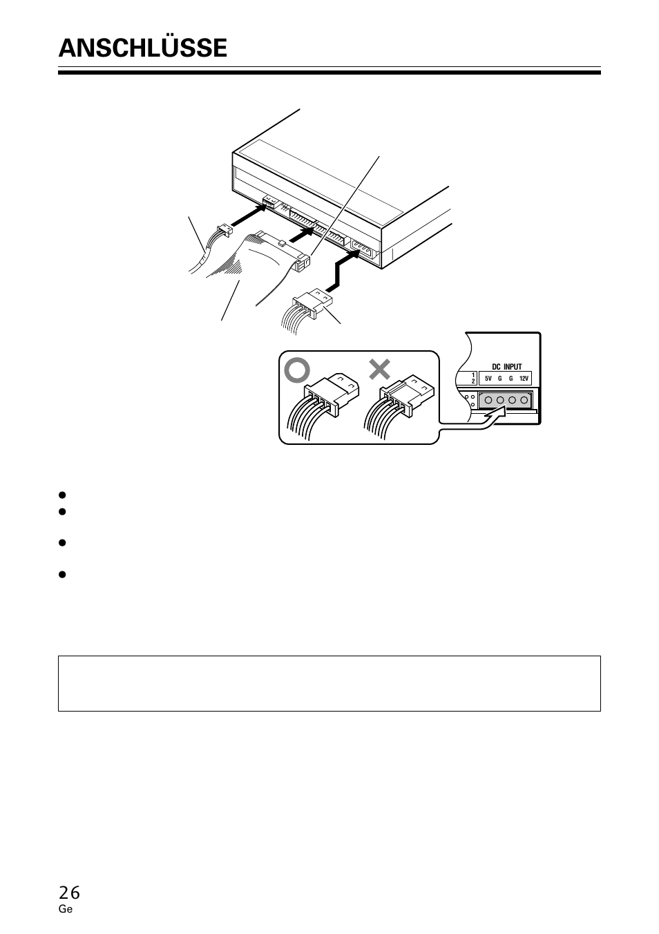 Anschlüsse | Pioneer DVR-A06U User Manual | Page 26 / 60