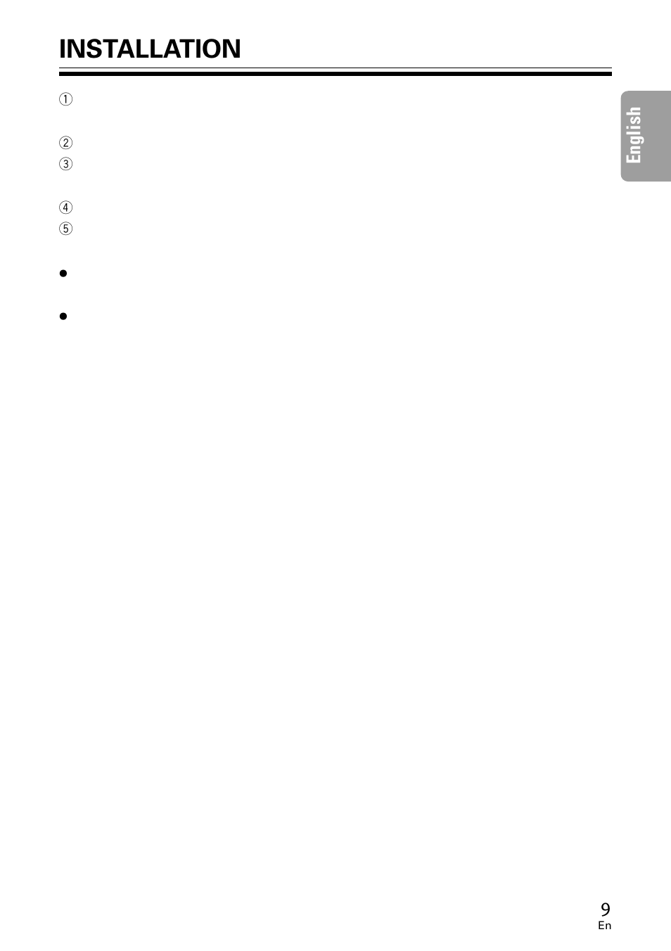 Installation, 9english | Pioneer DVR-A06U User Manual | Page 9 / 60