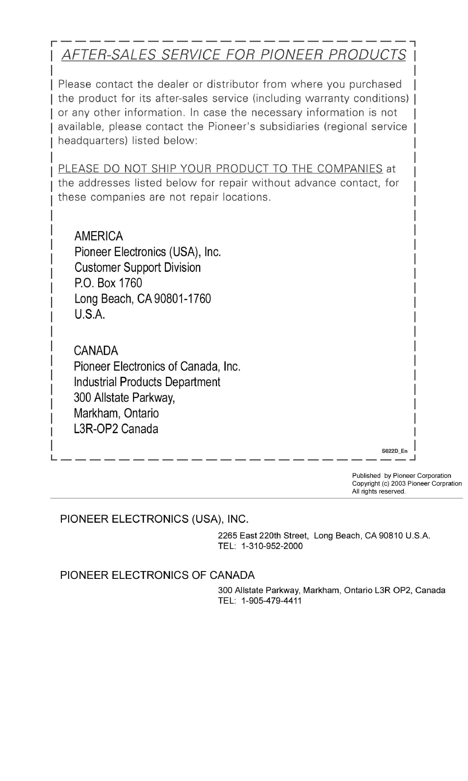 Pioneer DVD / CD WRITER User Manual | Page 28 / 28