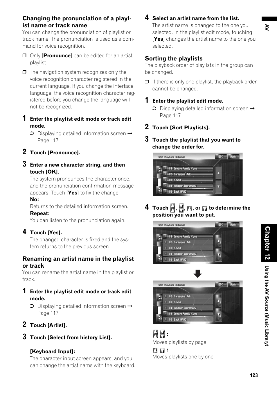 Perate, Ayed as sho, Possibl | Pioneer AVIC-Z1 User Manual | Page 125 / 207