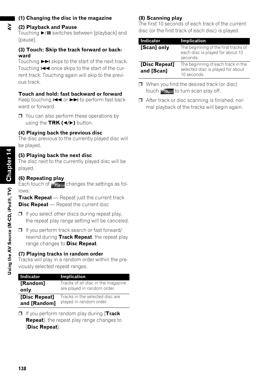 Ch ap te r1 4 | Pioneer AVIC-Z1 User Manual | Page 140 / 207