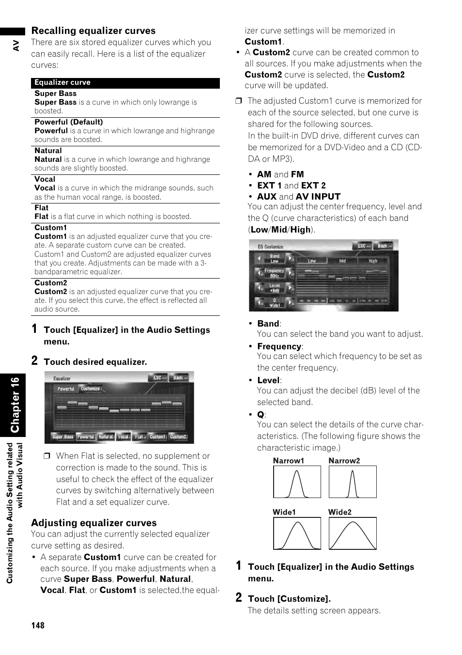 Cha pte r1 6 | Pioneer AVIC-Z1 User Manual | Page 150 / 207