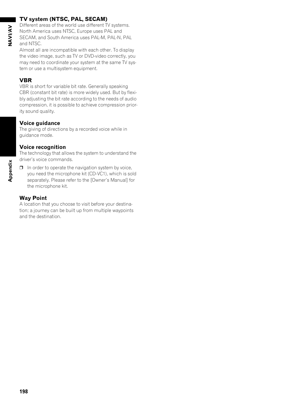 Pioneer AVIC-Z1 User Manual | Page 200 / 207