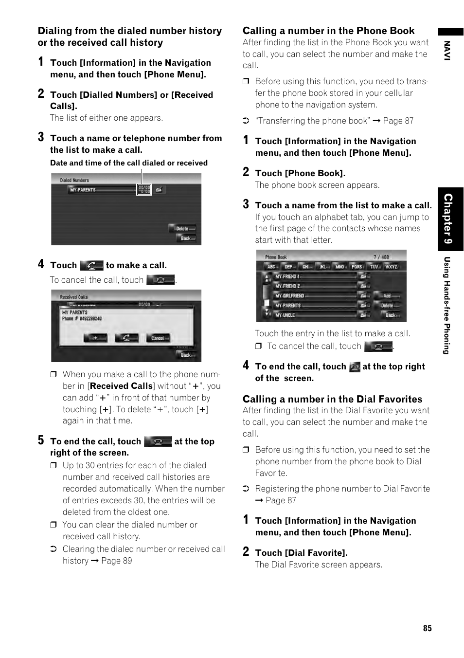 Pioneer AVIC-Z1 User Manual | Page 87 / 207