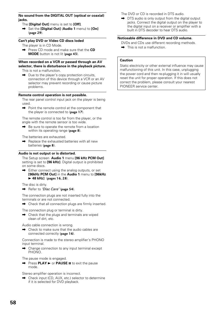 Pioneer DV-C603 User Manual | Page 58 / 64