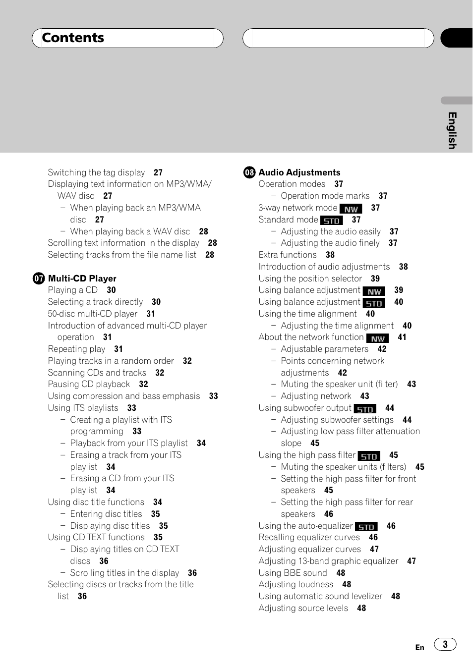 Pioneer DEH-P9650MP User Manual | Page 3 / 221