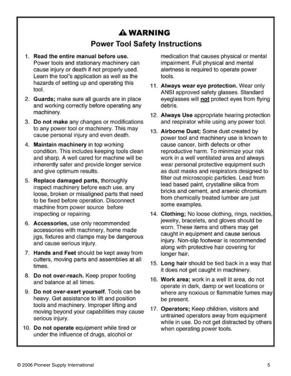 Pioneer PNR 14-150 User Manual | Page 5 / 31