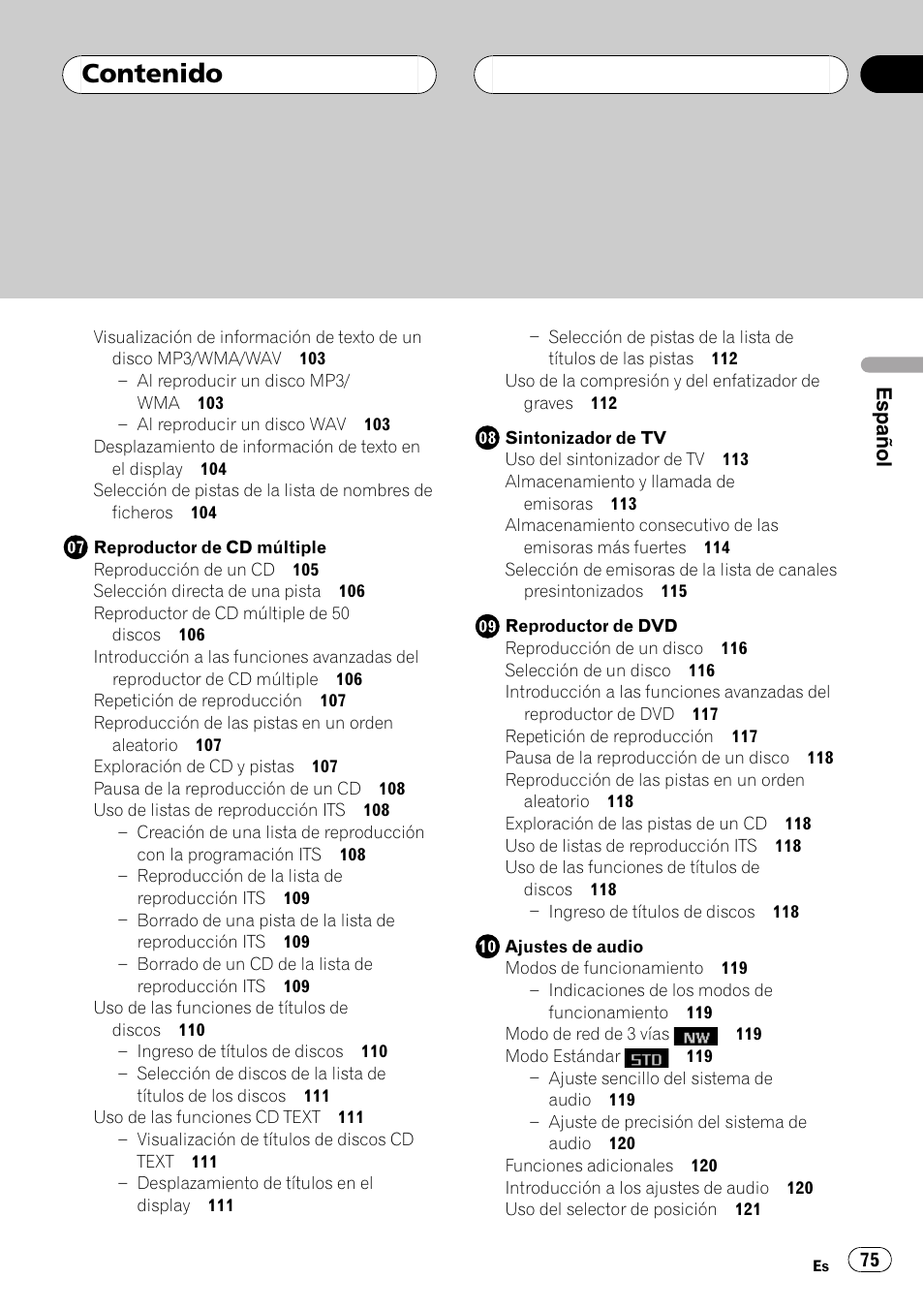 Pioneer SUPER TUNERIII DEH-P8650MP User Manual | Page 75 / 154