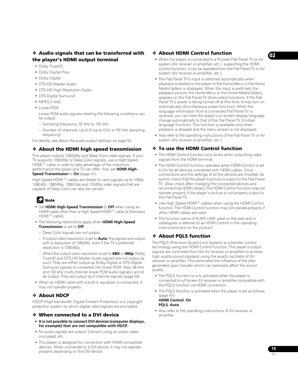 Pioneer BONUS VIEW BDP-51FD User Manual | Page 15 / 72