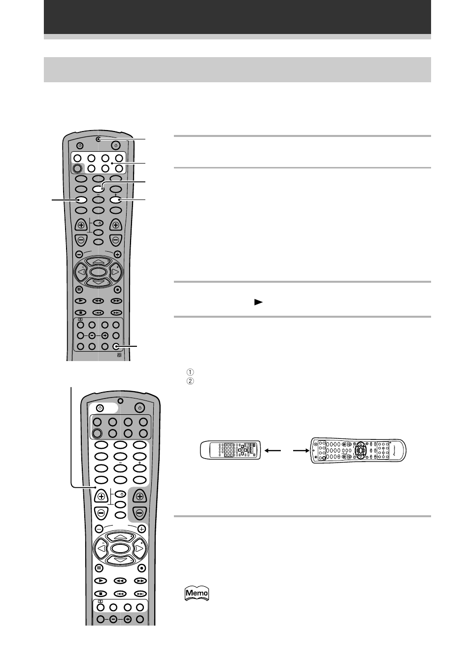 1 press setup and hold for three seconds, 5 press setup to exit the learning setup mode, Preparations | The led will blink twice, 2 – 5 cm | Pioneer VSX-709RDS User Manual | Page 24 / 68