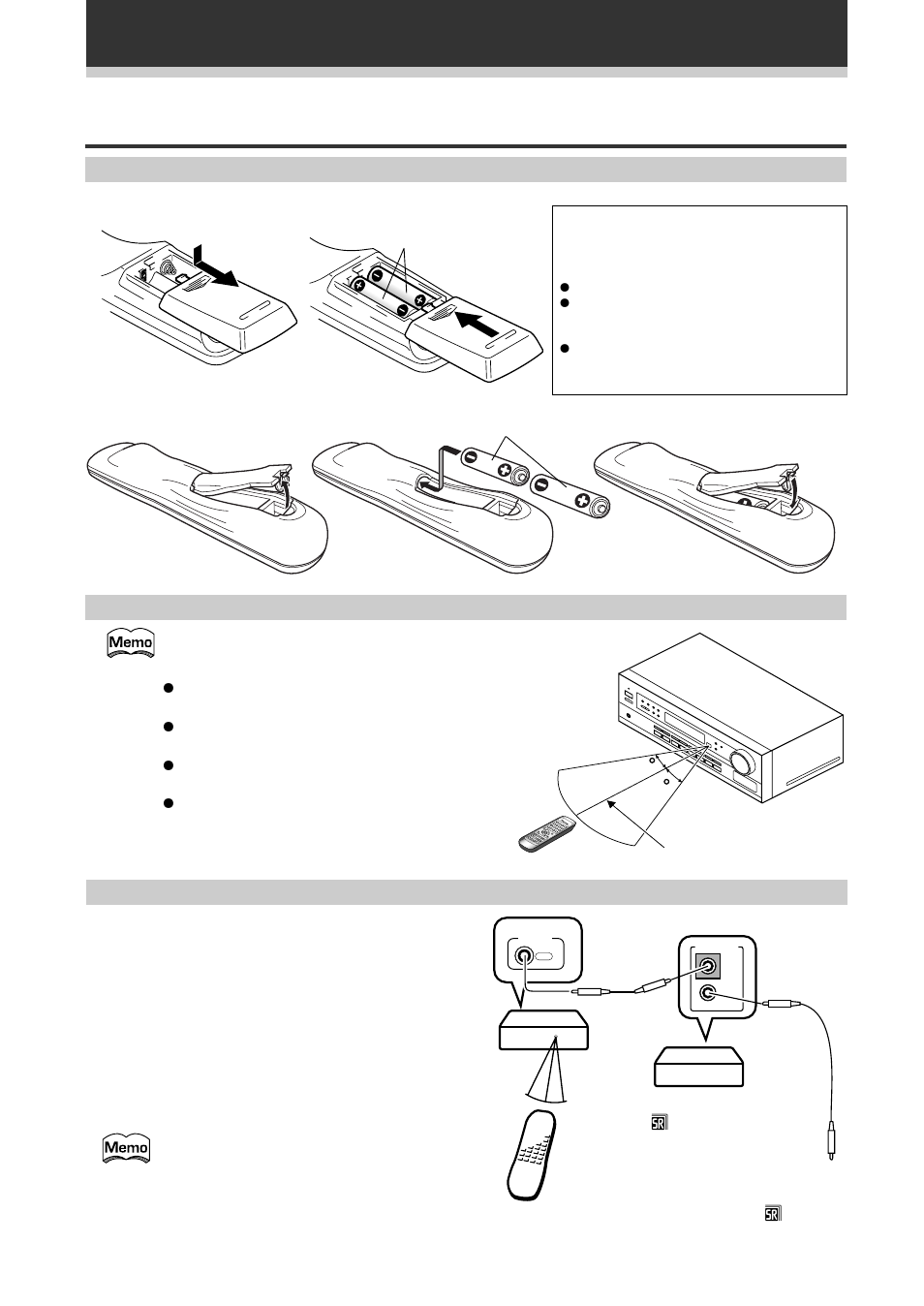 Preparing the remote control, Operating range of remote control, Loading the batteries | Operating other pioneer components, Introductory information | Pioneer VSX-709RDS User Manual | Page 6 / 68