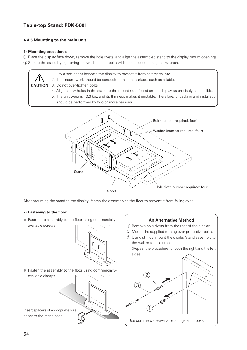 Pioneer Plasma Display Monitor 502MX User Manual | Page 54 / 143