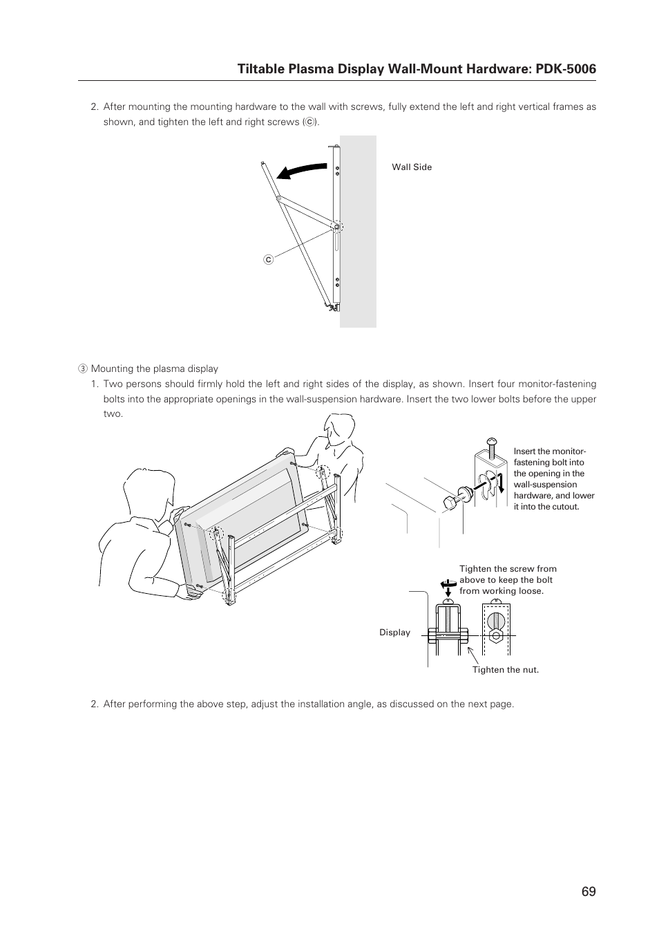 Pioneer Plasma Display Monitor 502MX User Manual | Page 69 / 143