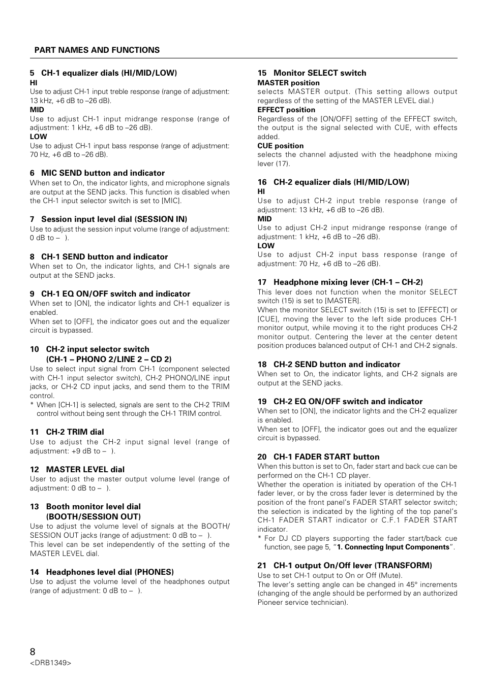 Pioneer DJm-909 User Manual | Page 8 / 28