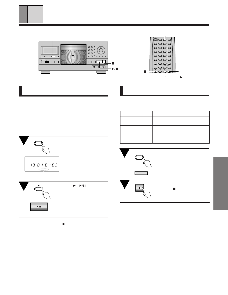 Press random during either play or stop mode, Press the previous button, 37 previous | Various operations, Random, Mode disc/ chara direct custom push enter, Clear program random chara time, Title search input display, Phones level min max keybord input | Pioneer PD-F1039 User Manual | Page 15 / 28