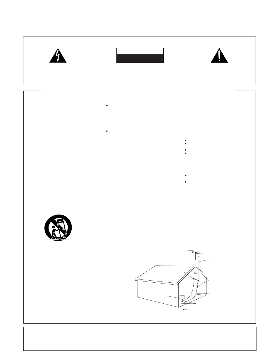 Important safety instructions, Important, Warning | Important notice, Caution | Pioneer PD-F1039 User Manual | Page 2 / 28