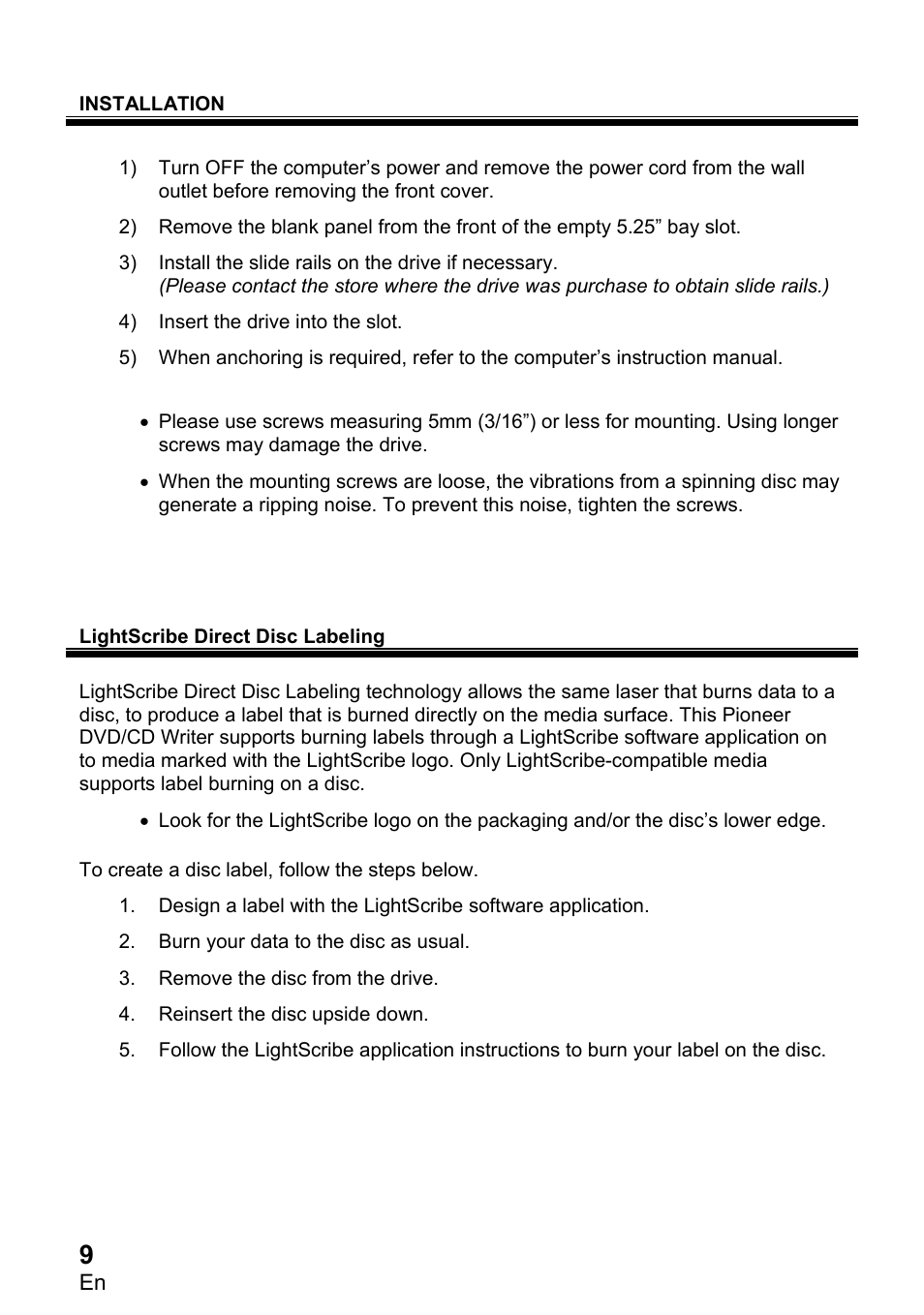 Pioneer DVR1910LS User Manual | Page 10 / 32