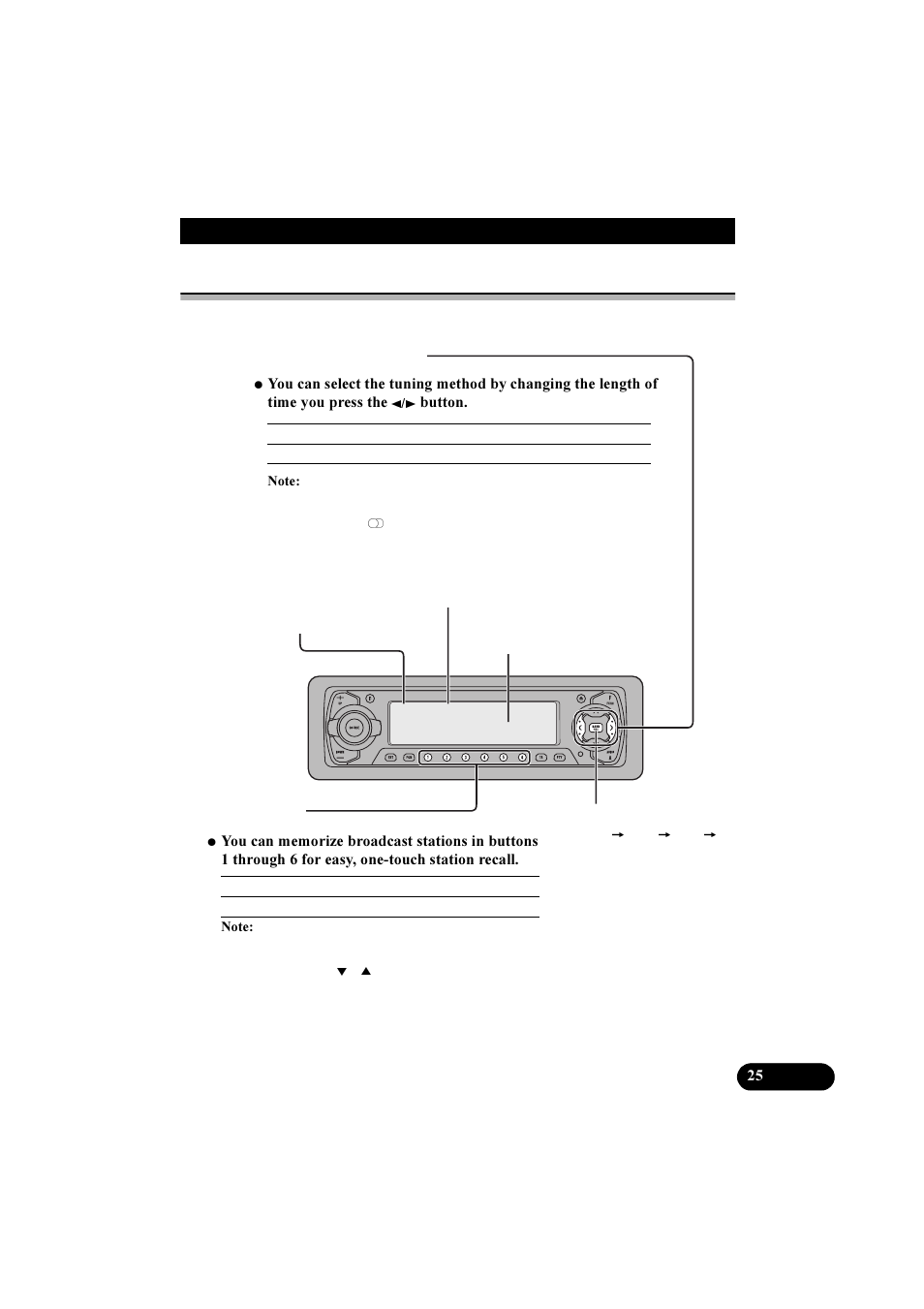 Basic operation of tuner | Pioneer DEH-P8100R User Manual | Page 25 / 82