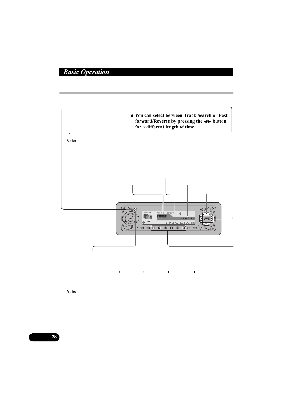 Dvlf 2shudwlrq, Basic operation of multi-cd player | Pioneer DEH-P8100R User Manual | Page 28 / 82