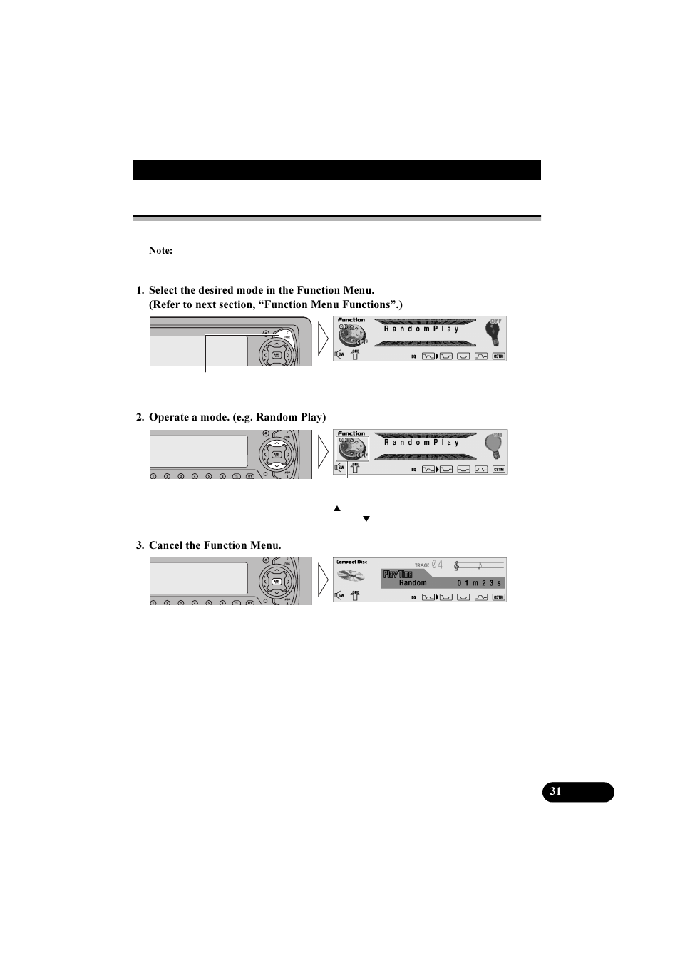 Entering the function menu | Pioneer DEH-P8100R User Manual | Page 31 / 82