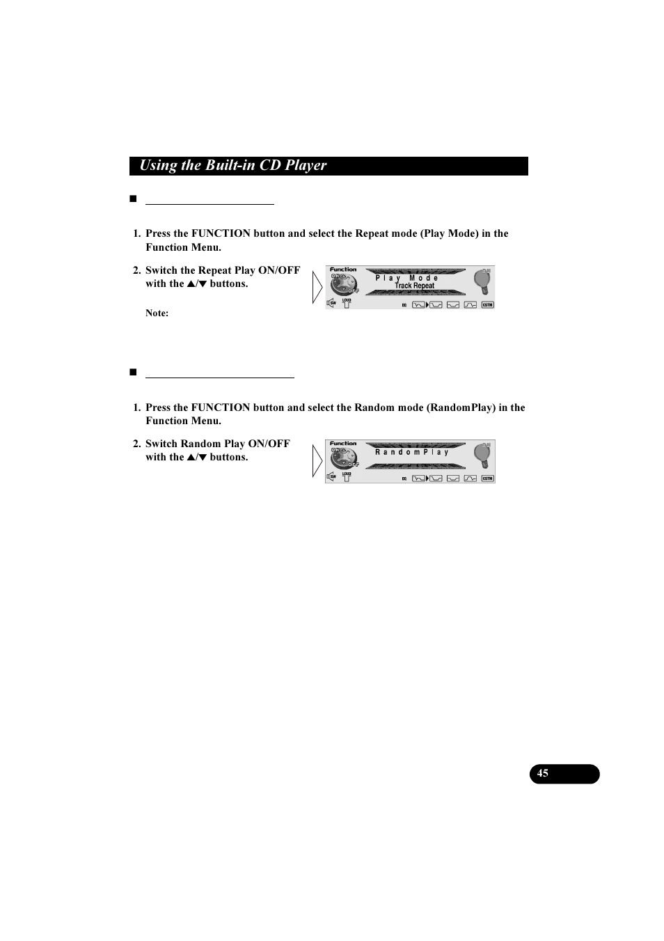 8vlqj wkh %xlowlq &' 3od\hu | Pioneer DEH-P8100R User Manual | Page 45 / 82