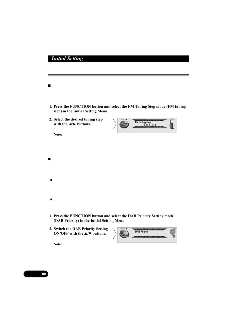 Qlwldo 6hwwlqj, Initial setting menu functions | Pioneer DEH-P8100R User Manual | Page 66 / 82