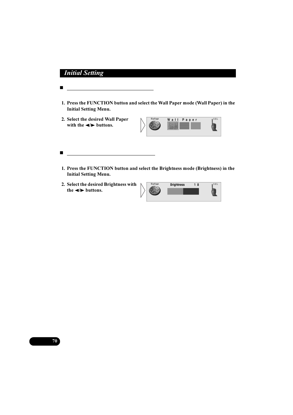 Qlwldo 6hwwlqj | Pioneer DEH-P8100R User Manual | Page 70 / 82