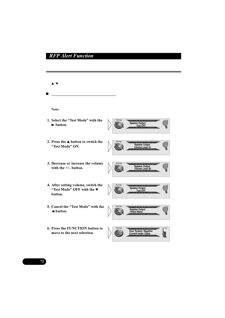 5)3 $ohuw )xqfwlrq, Activating internal speaker on/off | Pioneer DEH-P8100R User Manual | Page 72 / 82