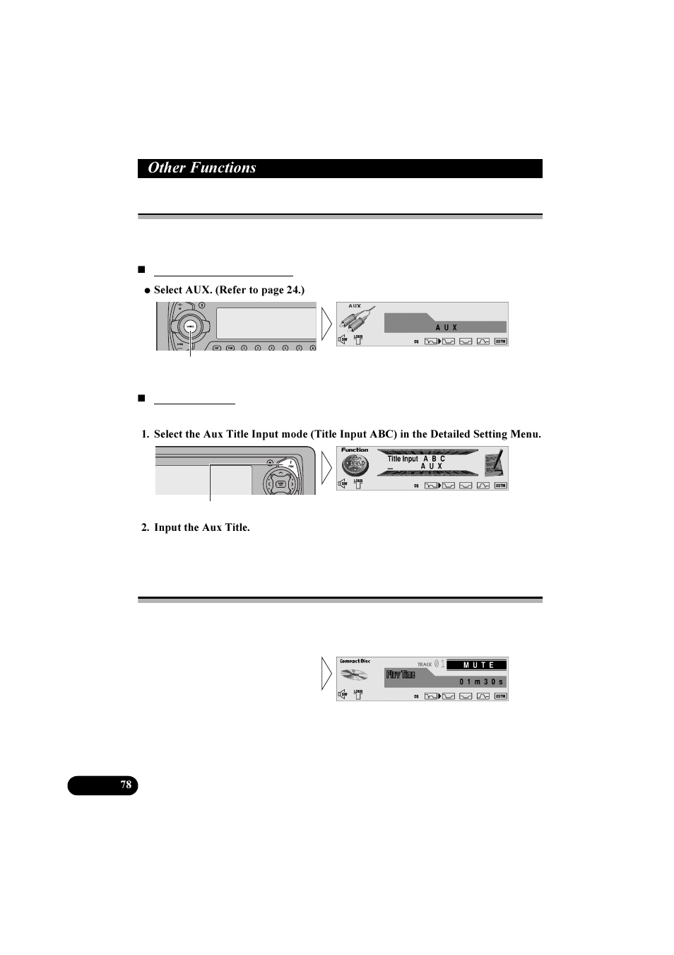 2wkhu )xqfwlrqv, Using the aux source, Cellular telephone muting | Pioneer DEH-P8100R User Manual | Page 78 / 82