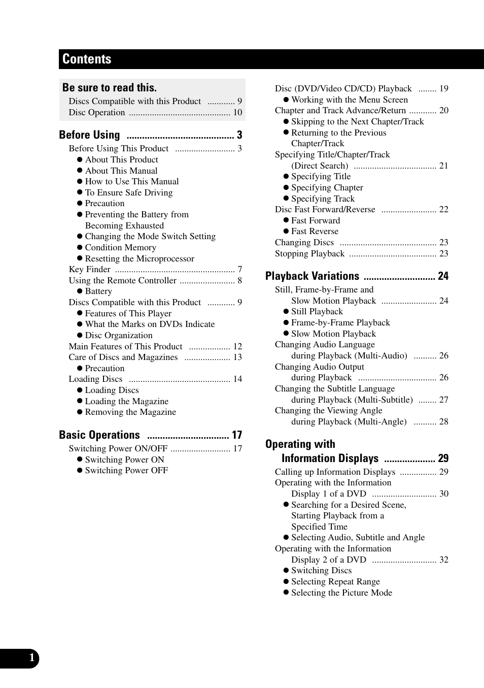 Pioneer XDV-P90 User Manual | Page 4 / 84